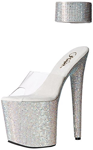 Pleaser BEJEWELED-812RS CLR/SLV Multi RS UK 4 (EU 37)