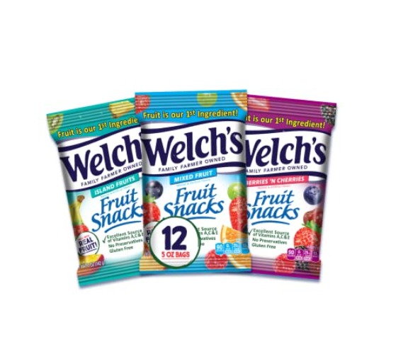 Welch’s Fruit Snacks, Variety Pack With Mixed Fruit, Berries 'N Cherries & Island Fruits, Gluten Free, Bulk Pack, 5oz (Pack of 12) - Mixed Frt, Berries 'N Cherries & Island Frts - 5 Ounce (Pack of 12)