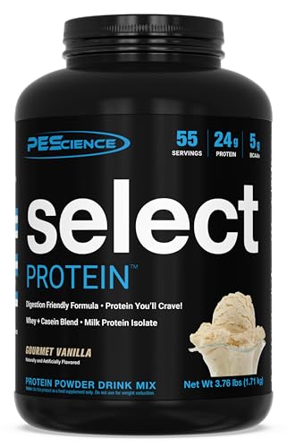 PEScience Select Low Carb Protein Powder, Gourmet Vanilla, 55 Serving, Keto Friendly and Gluten Free - Vanilla - 1.71 kg (Pack of 1)