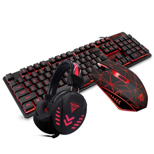 3 Piece, Mechanical  Keyboard - Mouse - Headset - RGB Streaming Starter Pack - English / Black / Yes