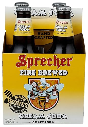 Sprecher Vanilla Caramel Creme Soda 16 oz. 4 pk
