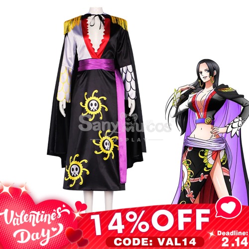 【Valentine's Day 14% OFF CODE: VAL14】【In Stock】Anime One Piece Cosplay Boa·Hancock Cosplay Costume - M