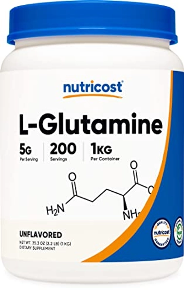 Nutricost L-Glutamine Powder 1 KG - Unflavored, Non-GMO, Gluten Free