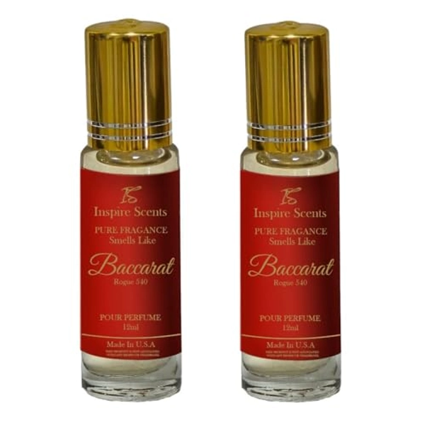 INSPIRE SCENTS Fragrance Perfume Oils Bacarrat Rogue 540 Parfum Roll On Body Oil unisex (12ml)