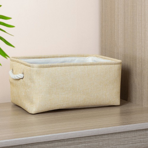 Folding Storage Baskets - Yellow / Medium