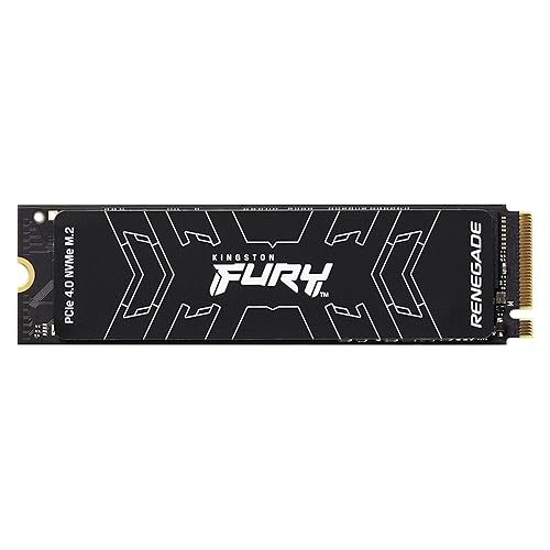Kingston FURY Renegade 1TB PCIe Gen 4.0 NVMe M.2 Internal Gaming SSD | Up to 7300 MB/s | Graphene Heat Spreader | 3D TLC NAND | Works with PS5 | SFYRS/1000G, Solid State Drive - 1TB - SSD Only - SSD