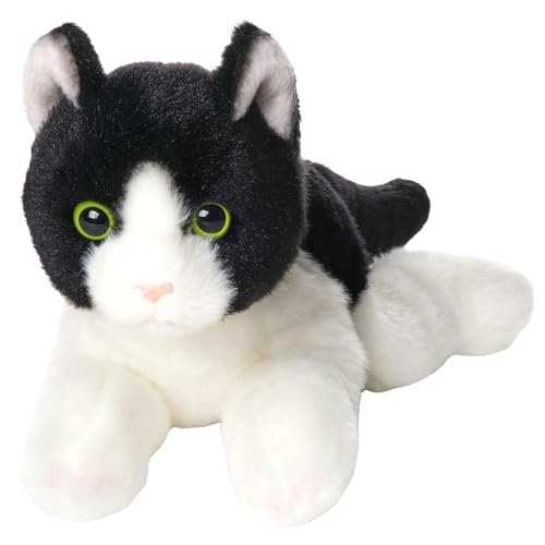 Bearington Collection Lil’ Domino Plush Cat Stuffed Animal, 8 Inch - 8" Lil’ Domino