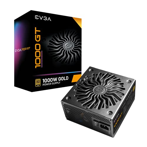 1000W 80 Plus Gold Fully Modular EVGA SuperNOVA Power Supply with 10 Year Warranty - 1000W - GT - Power Supply