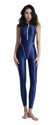 Amoresy dark blue zipper bodysuit