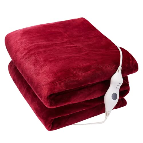 Electric Heated Blanket Throw, Super Cozy Machine Washable