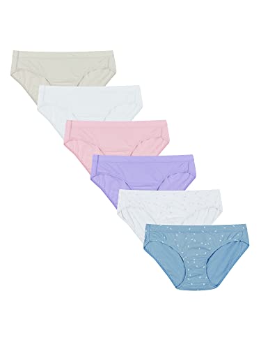 Hanes womens Organic Cotton Panties Hipsters Pack Of 6 - 5 - Assorted Colors, 6-pack Hipsters