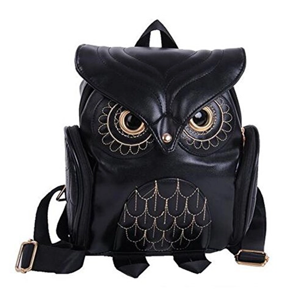WYSBAOSHU Fashion Owl Backpack Women Pu Leather Mini Bag