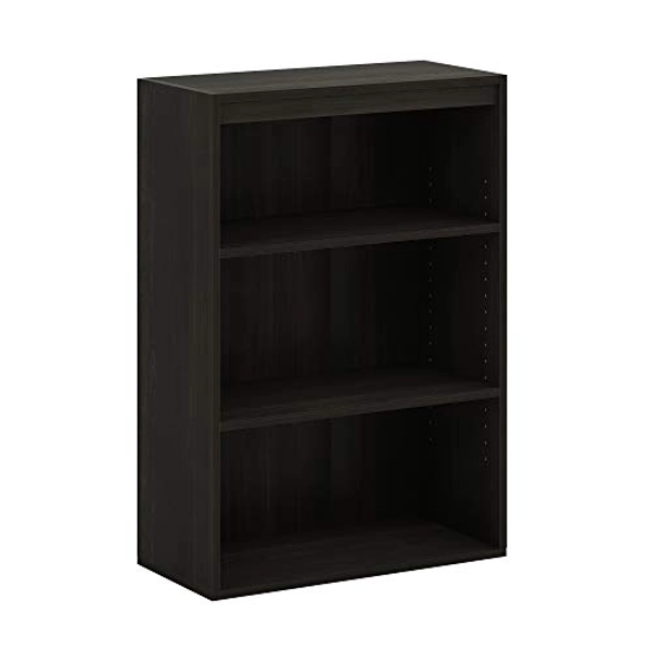 Furinno Pasir 3-Tier Open Shelf Bookcase, Cinnamon Cherry