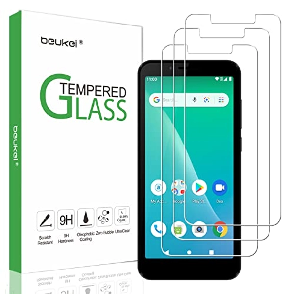 beukei (3 Pack) Compatible for SCHOK VOLT SV55 Screen Protector Tempered Glass, Touch Sensitive,Case Friendly, 9H Hardness，Screen Protector for Schok Volt SV55 SV55216
