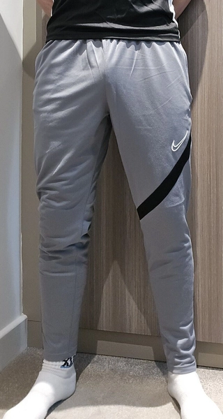 Mens Grey Nike Dri Fit Acadamy Jogging Bottoms In Size Large