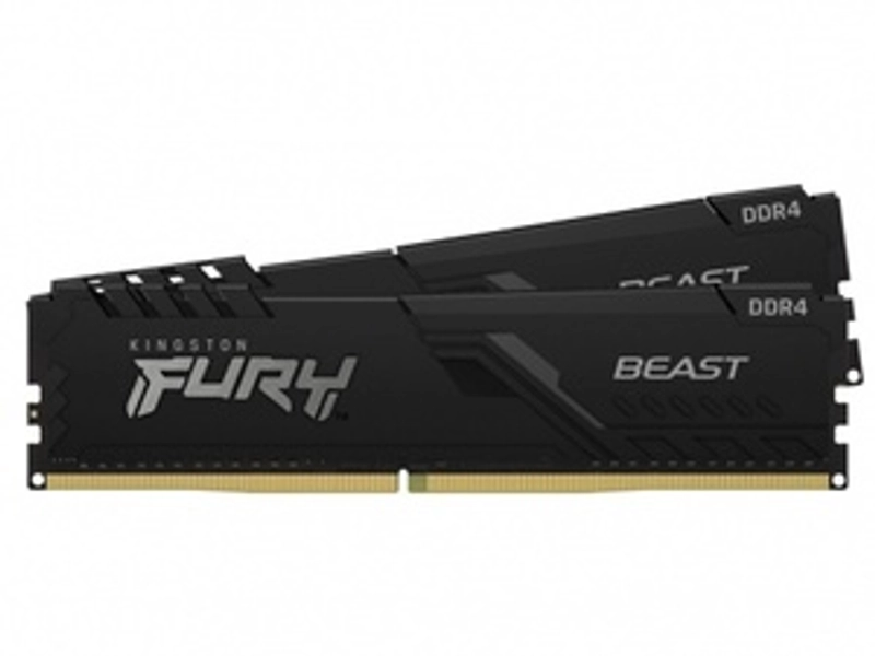 Kingston Fury Beast DDR4 32GB (2x16GB) CL16 3200Mhz Desktop RAM | KF432C16BBK2/32