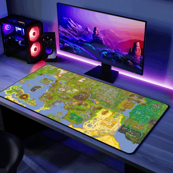 Runescape Mouse Pad XL Gaming OSRS World Map Desk Mat / Gift Video Game Playmat Desk Decor Cover Computer Print Art