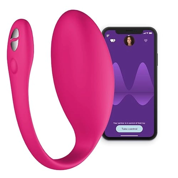 We-Vibe Jive Wearable Panty Vibrator for Women | Egg Vibrator for Female Couples | Discreet App Control G Spot Massager |Long Distance Adult Sex Toys with 10 Modes | Waterproof & Rechargeable | Pink