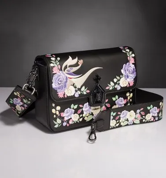 Loungefly Disney Nightmare Before Christmas Floral Crossbody Bag