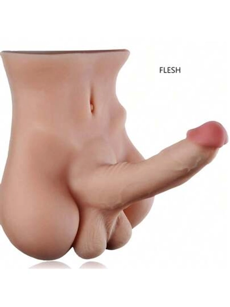 2.7kg/6lb Realistic Male Sex Doll With 7in Flexible Dildo For Female Masturbation, Adult Sex Toy For Women, Men, And Gay Couples