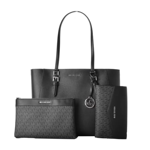 Michael Kors Charlotte Damen Handtasche Schwarz 34 x 27 x 11 cm