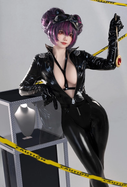 Goddess of Victory: Nikke Quency Cosplay Costume Jumpsuit with Mask Belt