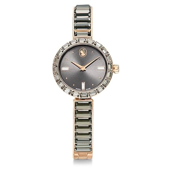 Swarovski Illumina Watch, Swiss Made, Metal Bracelet, Silver Tone, Stainless Steel