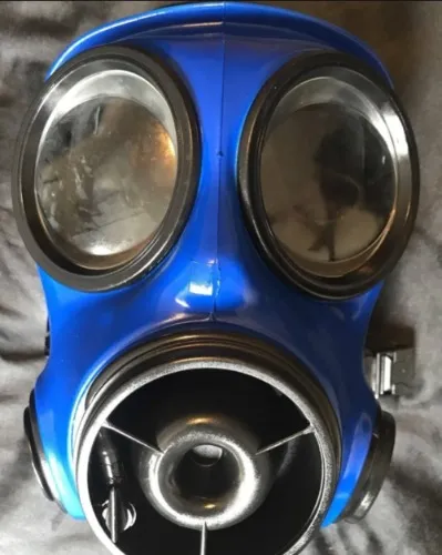 Acetone Nightmares Gasmask Metallic Blue