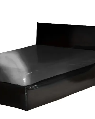 Metallic Pewter fitted latex bed sheet Libidex