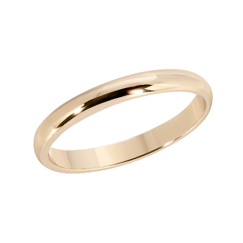 2.5MM Domed Ring - GOLD 8