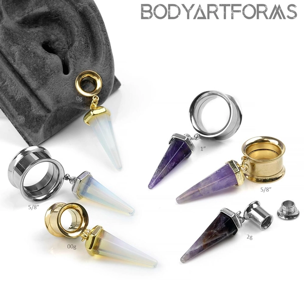 Steel Dangle Stone Pendulum Eyelets