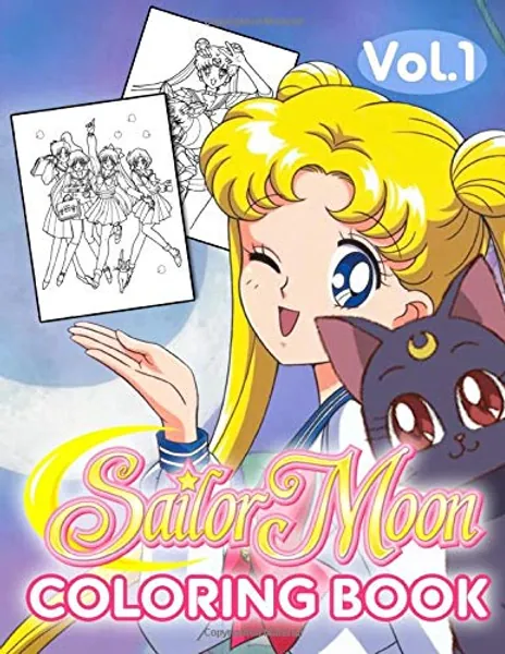 Sailor Moon Coloring Book: Great 50 Illustrations for Kids - Vol 1