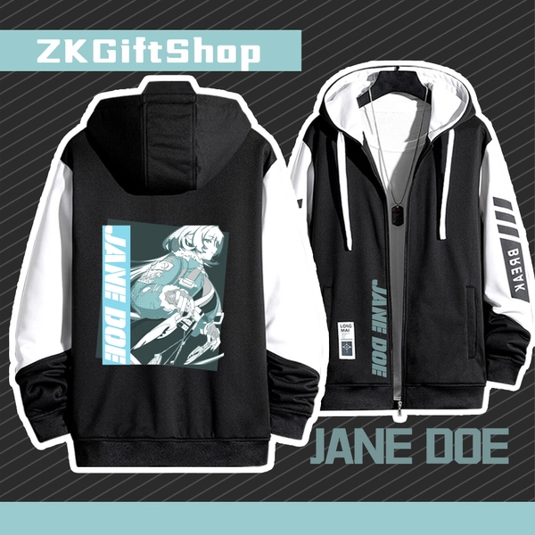 [Zenless Zone Zero] Jane Doe Inspired Hoodie - Black / Medium