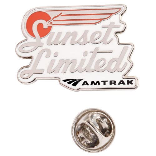 Amtrak Collector Edition Sunset Limited Die Struck Enamel Nickel Lapel Hat Pin Train