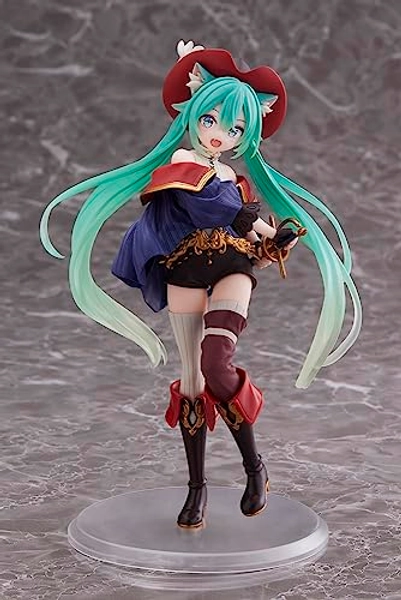 Taito Hatsune Miku Wonderland Figure ~Puss in Boots~ Figure, Multiple Colors (T40018)