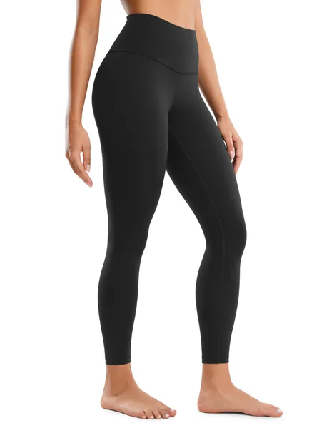 CRZ YOGA Butterluxe Lounge Yoga Legging Met Hoge Taille 25" - Trainingslegging Sportlegging Voor Dames Boterachtige Zachte Yogabroek - L - Zwart