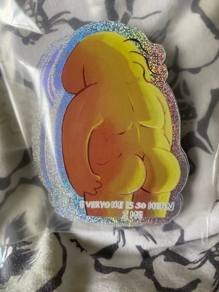 8cm Smiling Friends Charlie Dompler Sticker