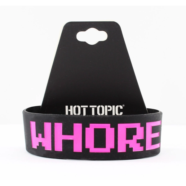 "Bass Whore" Silicone Bracelet from Hot Topic #B2104