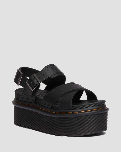 DR MARTENS Voss II Athena Leather Strap Platform Sandals