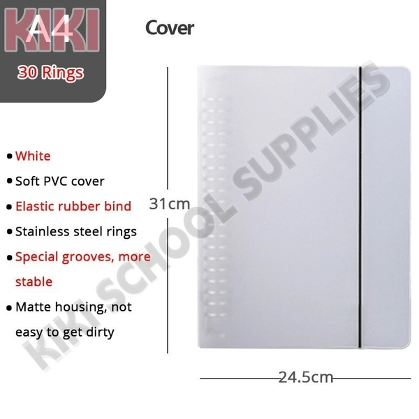 20 Rings A4 Refillable Binder Cover