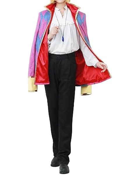 miccostumes Men’s Costume Anime Cosplay Outfit Full Set Of Coat Shirt Pants With Necklace Accessory
