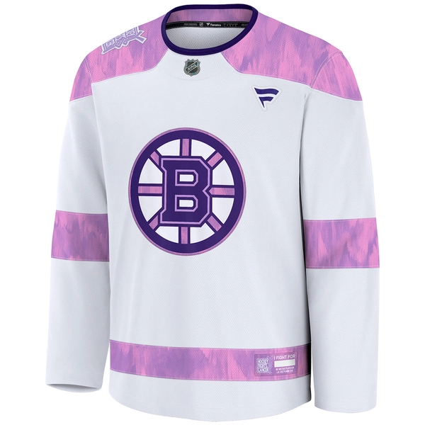 Bruins Fanatics Hockey Fights Cancer Practice Jersey