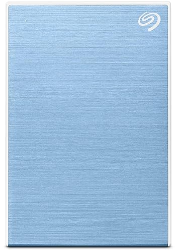 Seagate One Touch, 2TB, Portable External Hard Drive, PC Notebook & Mac USB 3.0, (STKY2000402) (Renewed) - 2tb - One Touch - Light Blue