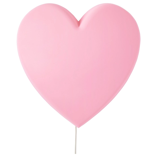 UPPLYST LED wall lamp - heart pink