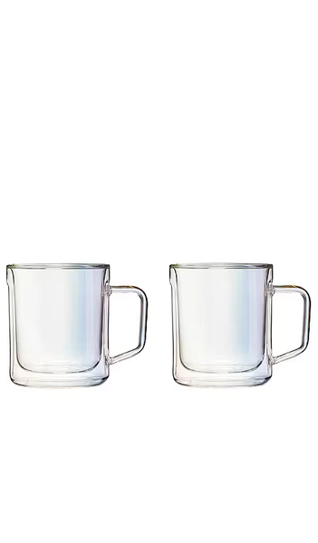 Glass Mug 12oz Double Pack