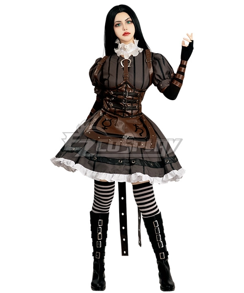 Alice: Madness Return Alice Punk Cosplay Costume