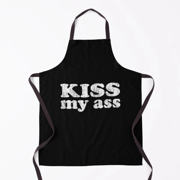 Kiss My Ass Big Retro Apron