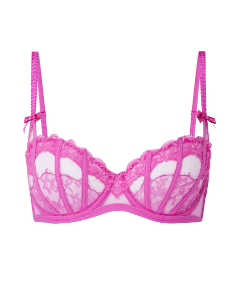 Mariann Balconette Underwired Bra in Fuchsia/Fuchsia | By Agent Provocateur