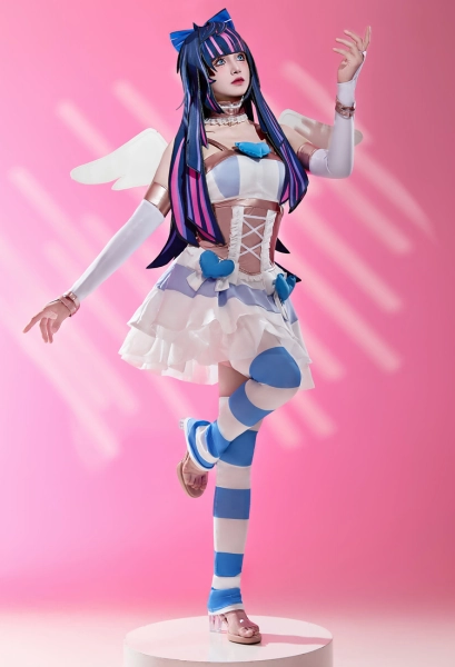 Panty &amp; Stocking with Garterbelt Stocking Angel Dress Cosplay Costume