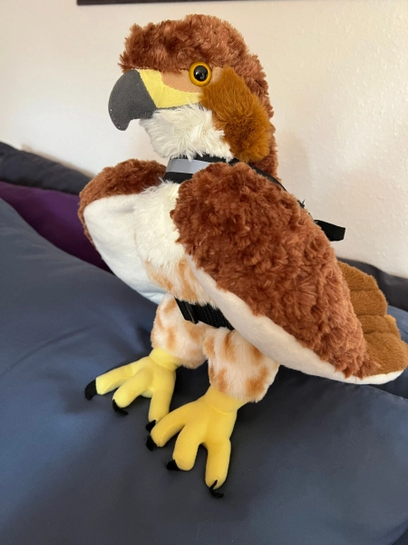 ESSA Red tail Hawk Emotional Support Plushie
